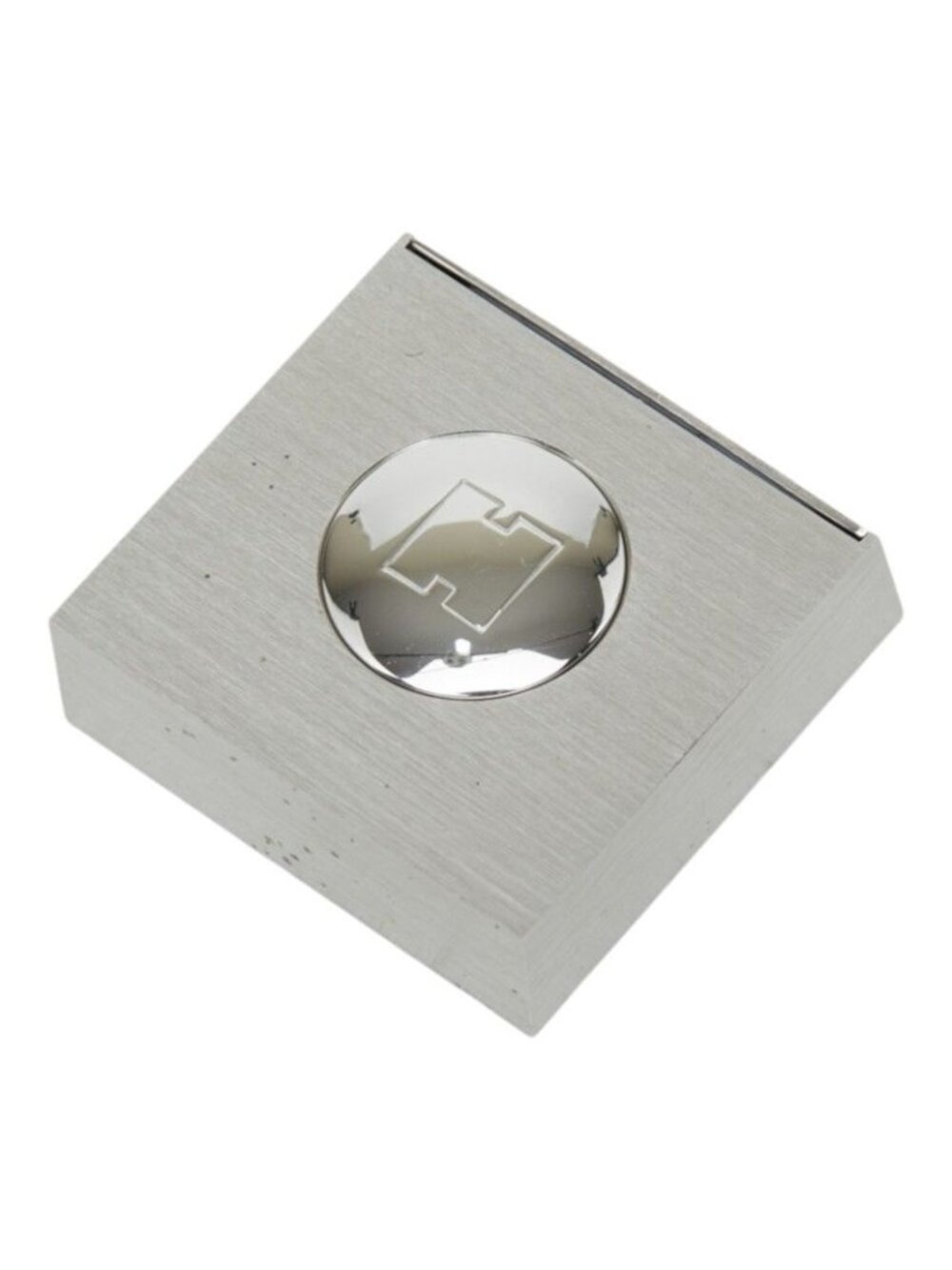 Hermes Photo Stand Paperweight Silver Metal